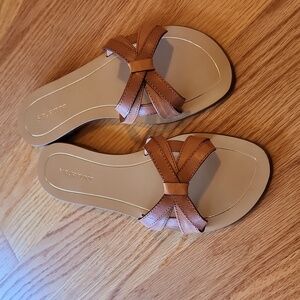 Sarah Flint Mirjana Camel Vachetta Sandals, Size US 9- 9.5